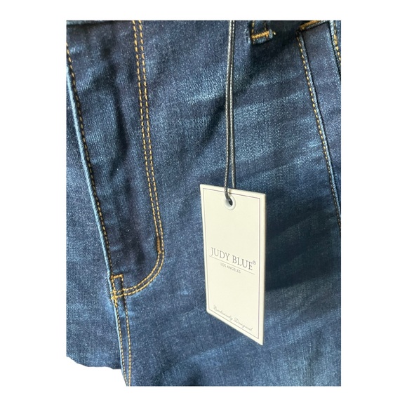 JUDY BLUE High Waist Flare Jeans Dark Wash Size 31 NWT - Picture 7 of 16